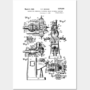 Bridgeport Milling Machine Patent 1942 Posters and Art